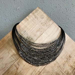 B3G2 🆓 Gunmetal and Black Necklace